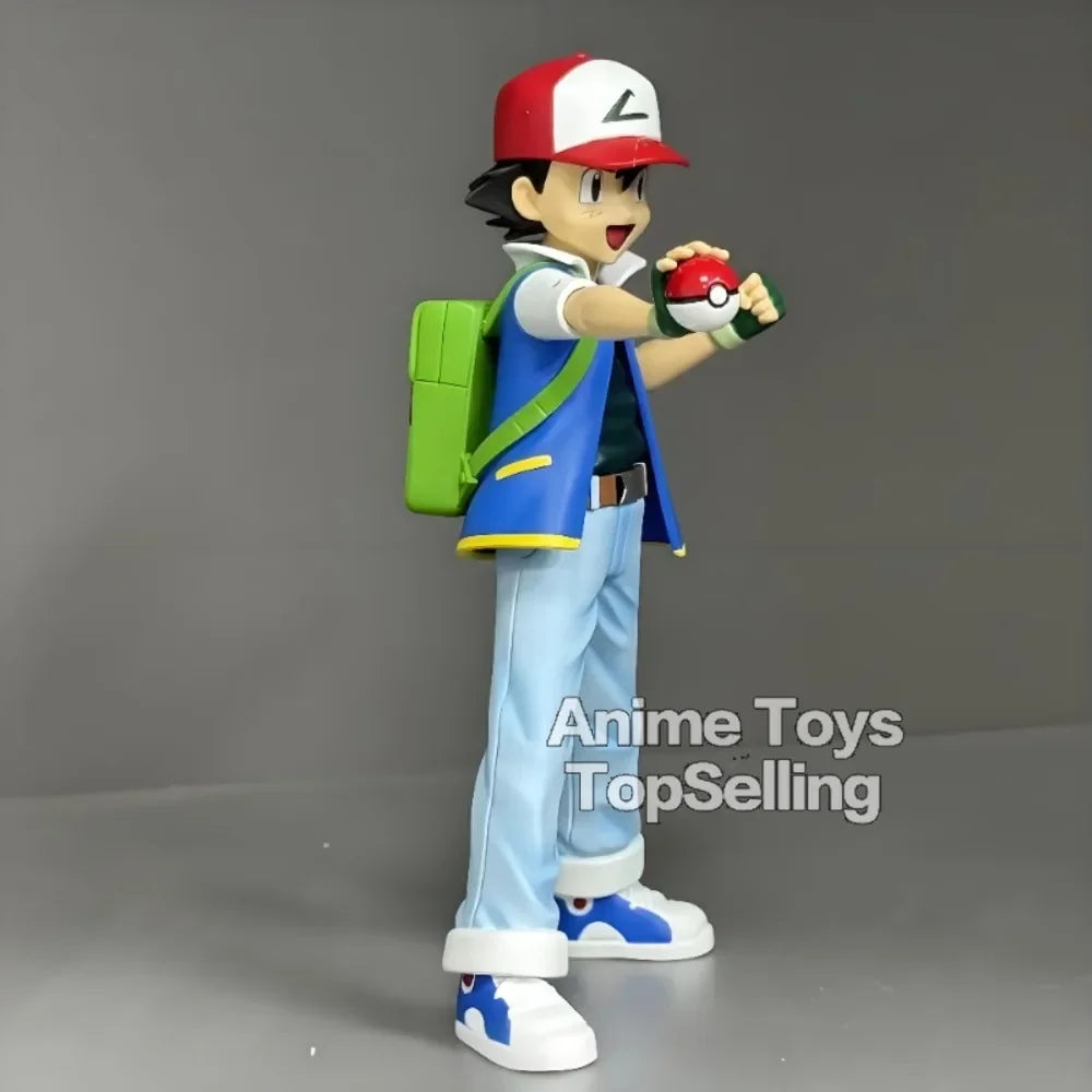 13cm Anime Pokemon Ash Ketchum Figure — PVC Action Toy for Kids, Collectible Gift Model