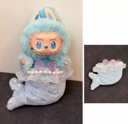 17CM Labubu Cute Milk Doll Clothes – Handmade Outfit Accessories for V1 & V3 Dolls