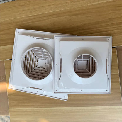 ABS Square Air Conditioner Diffuser - Ceiling Vent Outlet for Duct Exhaust and Ventilation Hood