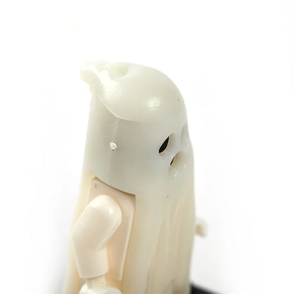 Halloween Horror Building Blocks – Luminous Smiling & Crying Ghost Action Figure Toy for Kids