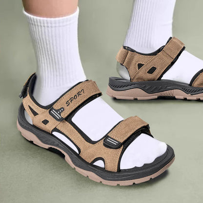 Men’s Summer Beach Sandals – Breathable Quick-Dry Water Shoes | Retro Comfortable Casual Holiday Sandals for Outdoor & Beach Wear