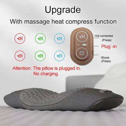 Electric Waist Pillow – Heated Vibrating Sleep Pad for Lumbar Support & Pain Relief
