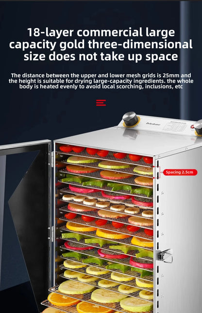 Beef Jerky & Fruit Dehydrator – Air Drying Machine for Snacks, Fruits, Vegetables & Pet Treats