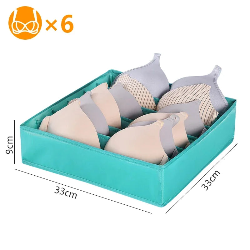 Underwear & Clothing Organizer Storage Box – Sports Bra, Socks & Panties Drawer Divider for Wardrobe & Cabinet Organization