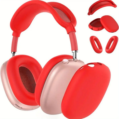 3-in-1 Soft Silicone Shockproof Case for AirPods Max – Anti-Scratch Headphones Skin Protector Cover