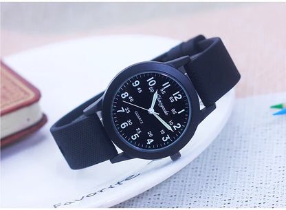 Children's 60-Minute Scale Quartz Wristwatch - Silicone Strap Watch for Boys & Girls, Junior High & Elementary School Exam Watch