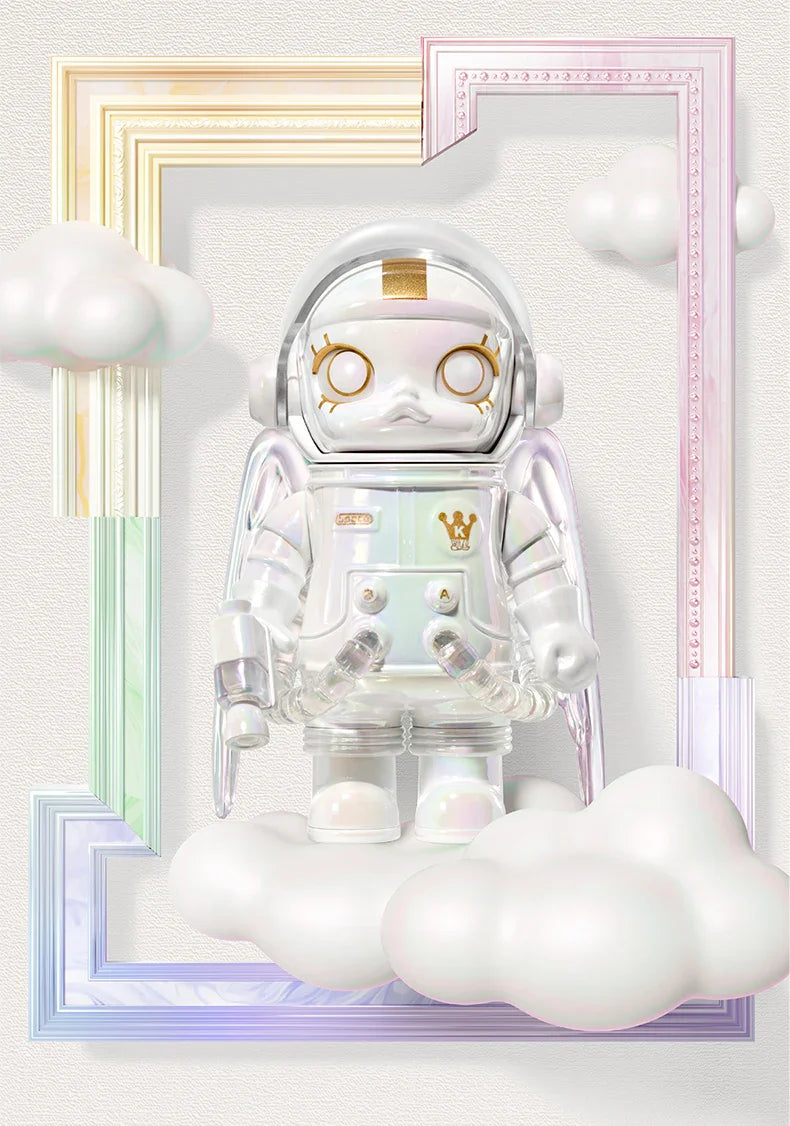 Popmart Mega Space Molly 100% Anniversary Series — 4th Gen Blind Box Collectible Action Figure Toy, Mystery Gift Model