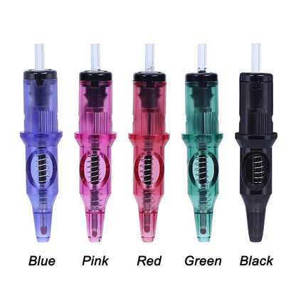 10/5PCS Ballpoint Cartridge Tattoo Needles — Practice Needles for Beginners & Designer Drawing with Tattoo Pen Machine