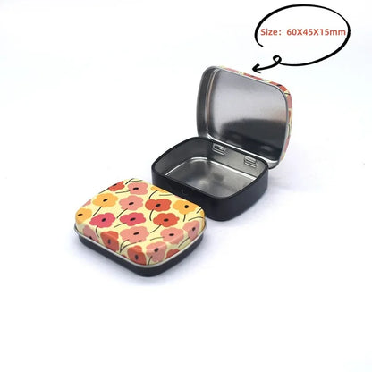 Square Silver Tin Storage Boxes – Small Metal Box for Jewelry, Keys, Coins & Wedding Candy