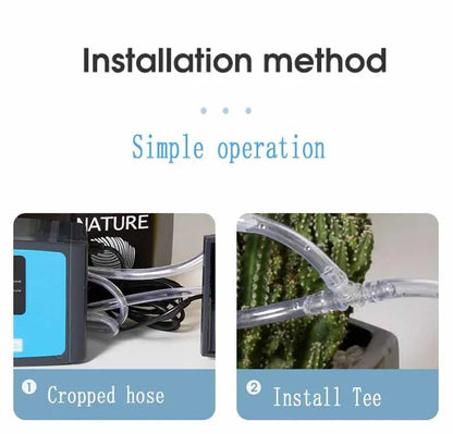 Solar Drip Irrigation System with Dual Pump & Timer | Automatic Plant Watering Device for Gardens