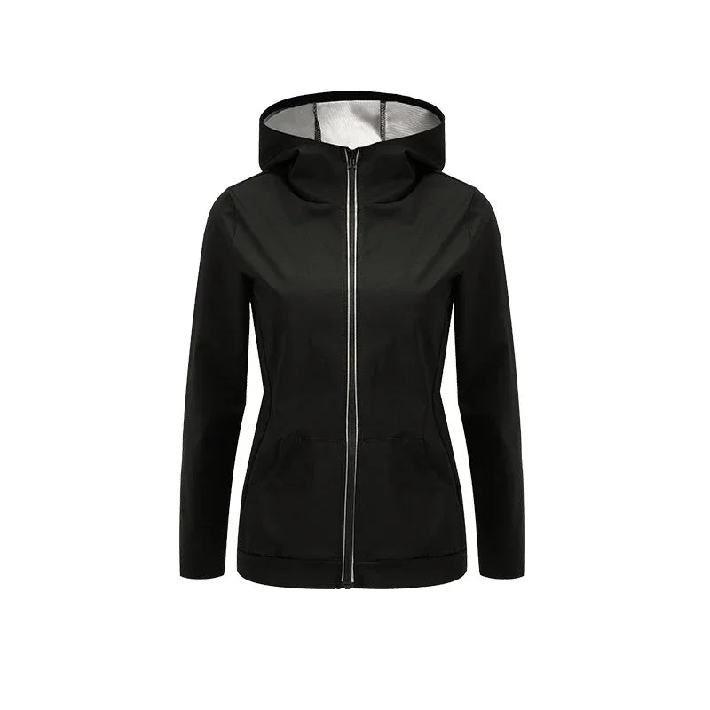 Women's Plus Size Sauna Suit — Gym Clothing Set for Weight Loss, Sweating & Slimming Activewear Tracksuit