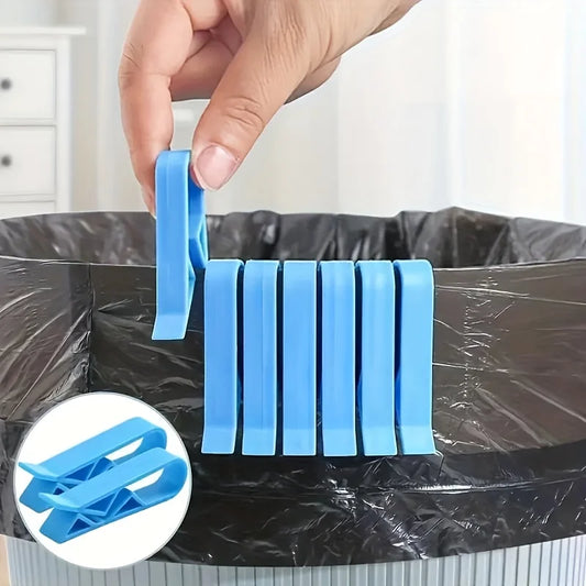 10pcs Non-Slip Trash Bag Clips – Innovative Garbage Can Holder Clips, Secure Bag Fixing Dividers for Home Kitchen Use, Durable Waste Bin Accessories