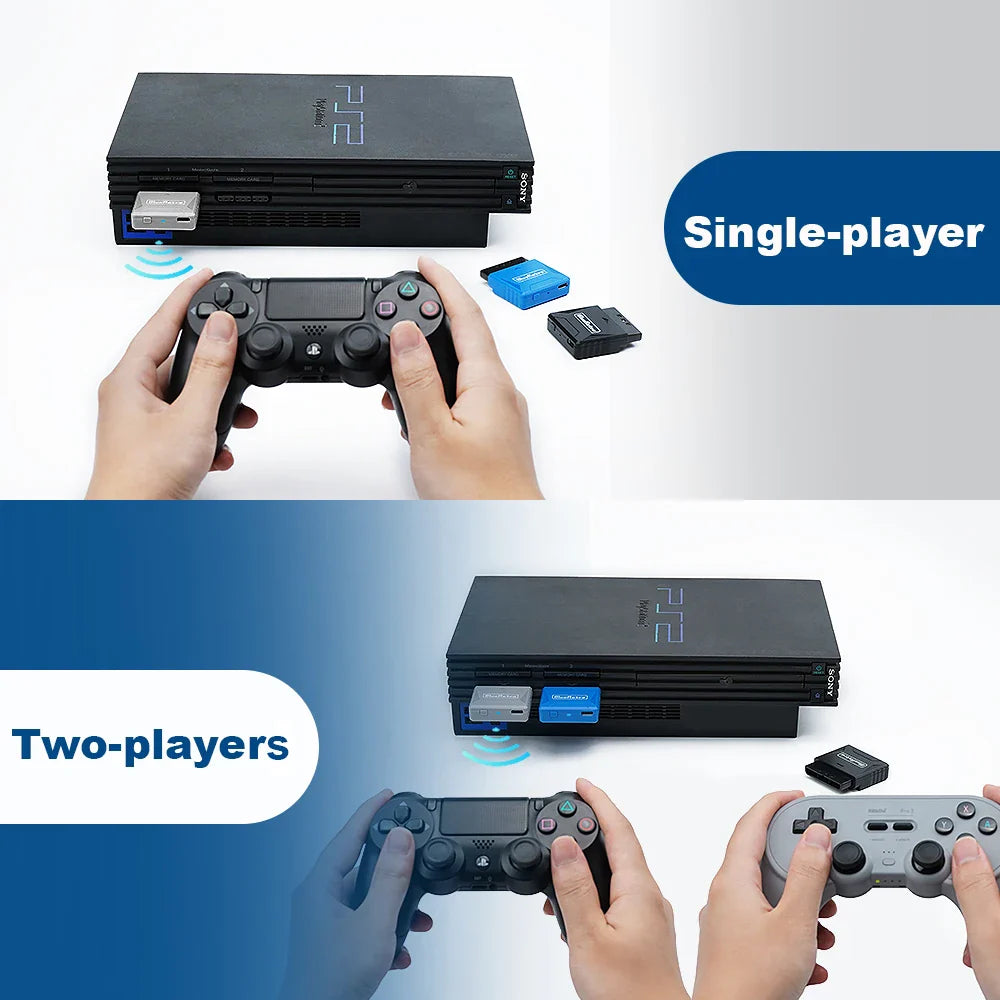 RetroScaler Mini BlueRetro Receiver Adapter – Wireless Controller Adapter for PS1, PS2, PS4, PS5, Xbox Series X, 8BitDo