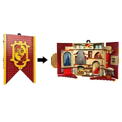 Academy Flag Building Block Set - 4-Piece Collectible Toy Set for Teens & Adults