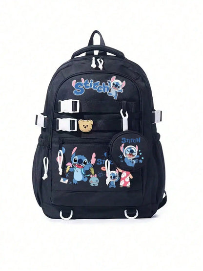Disney Lilo & Stitch School Backpack – Large Capacity Travel Bag for Girls & Teens