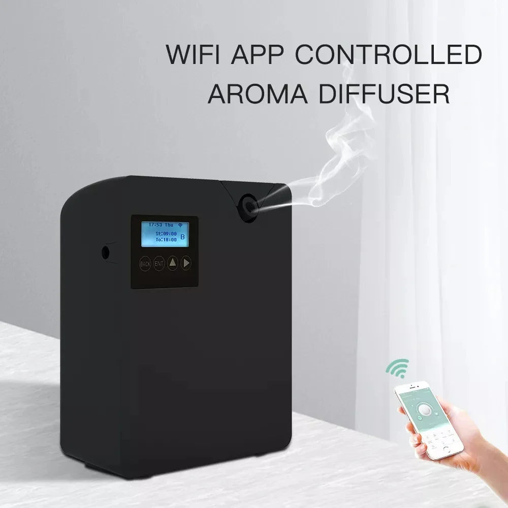 Bluetooth Smart Aroma Diffuser – Electric Air Freshener & Flavoring for Home, Hotels | 300m³ Coverage