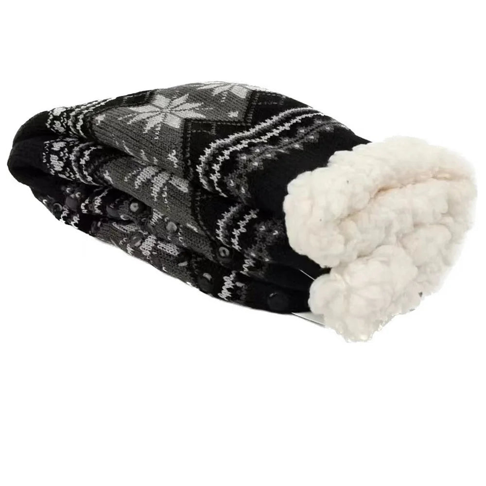 Men's Fluffy Winter Socks – Warm Thermal Non-Slip Fuzzy Socks, Soft Plush Thickened Indoor Socks, Cozy Gifts 2023