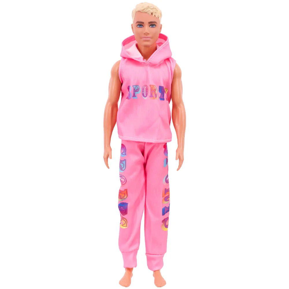 30cm Ken Doll Clothes – Pop Suit Top & Pants Outfit for Boys, Holiday Gift Doll Accessories