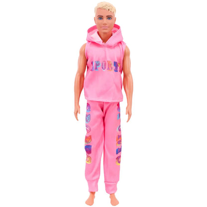 30cm Ken Doll Clothes – Pop Suit Top & Pants Outfit for Boys, Holiday Gift Doll Accessories