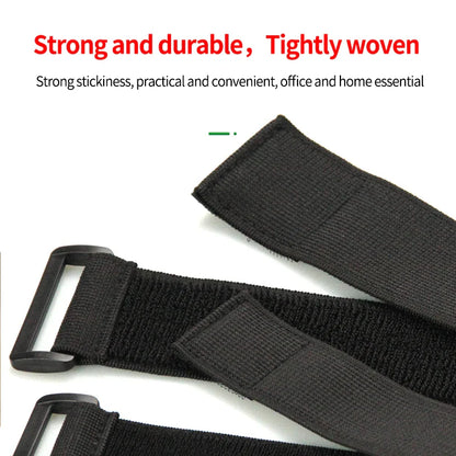 Customizable Elastic Reverse Buckle Nylon Magic Band - Hook Loop Cable Ties, Hook Straps, Sticky Fastener Tape (2/5PCS)