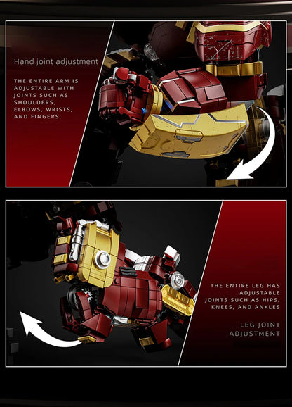 2700+PCS Iron Heroes Building Blocks Set – Action Figure Mech Buster DIY Brick Collectible Model Kit for Kids, Boys & Adult Toy Gift Set