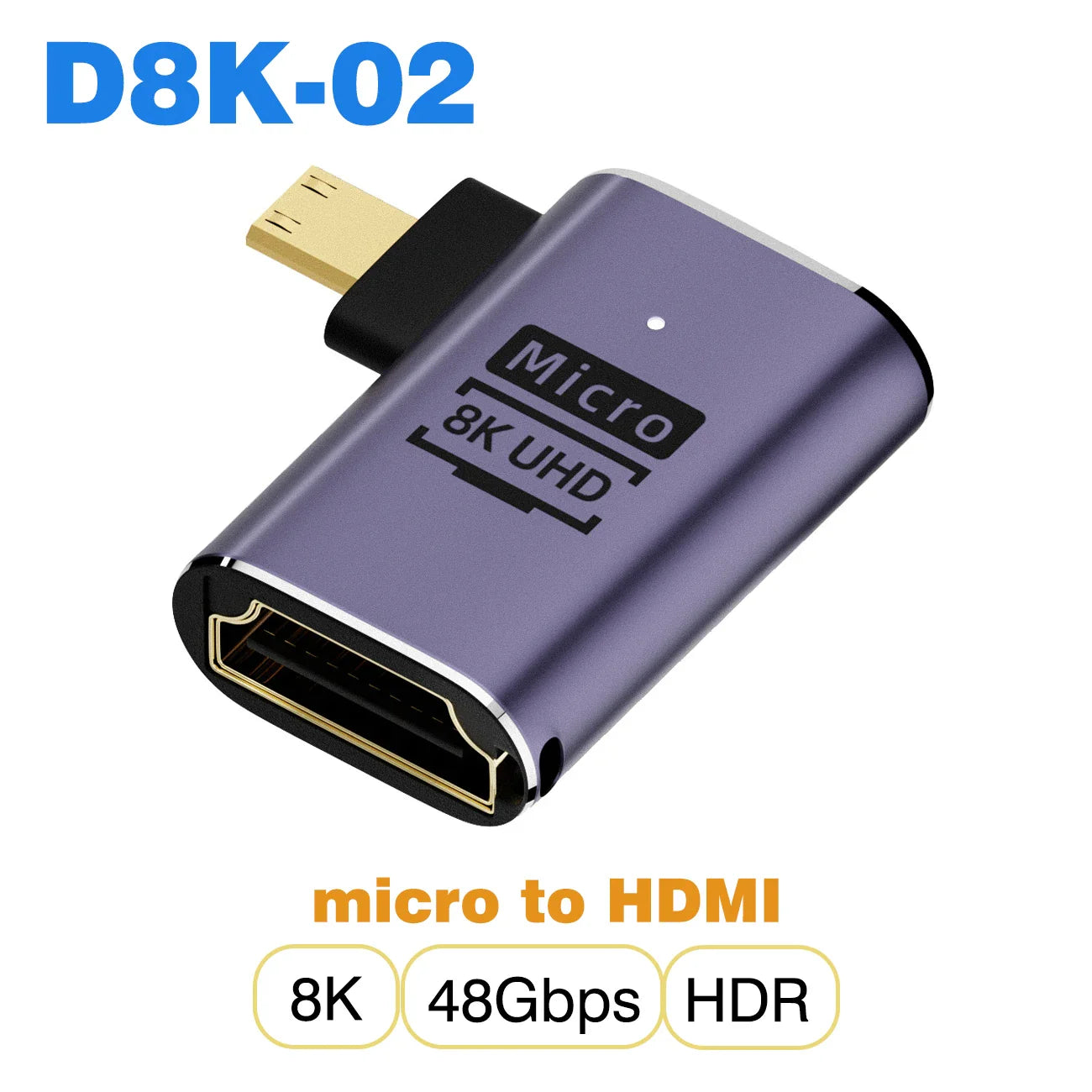 HDMI-Compatible Cable Adapter – Mini/Micro HDMI to HDMI 2.1 Converter, 48Gbps, 8K60Hz, 4K120Hz for PS4, PS5, Laptop, PC, Projector