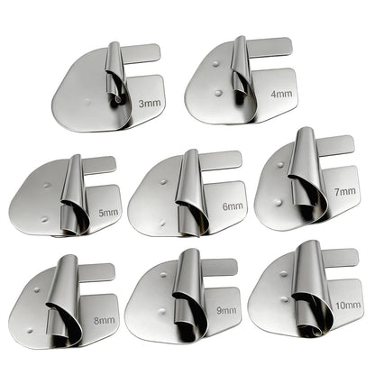 8-Piece Rolled Hemmer Foot Set - 3–10mm Spiral Edge Presser Feet for Sewing Machines