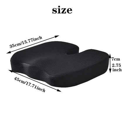 Memory Foam Seat Cushion – Office Chair & Home Use, Ergonomic Pillow for Back Pain Relief