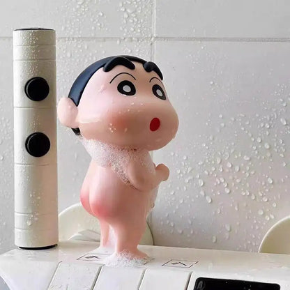 Take Bath Zaemon Crayon Shin-Chan Mobile Phone Stand – Desktop Figure Ornament & Car Decoration Gift Doll