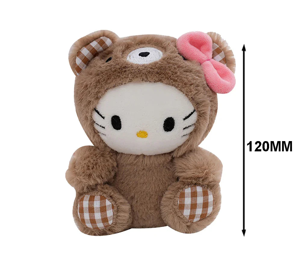 Sanrio Kawaii Plush Keychain — Hello Kitty, My Melody, Kuromi & Cinnamoroll Cartoon Bag Charm Pendant