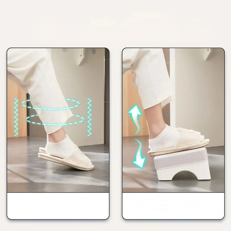 Ergonomic PP Under Desk Footrest - Comfortable Space-Saving Foot Stool for Office, Study & Home