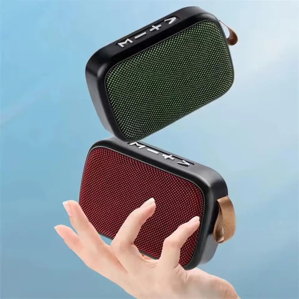 Wireless Mini Bluetooth Speaker – Fabric Design, TF Card Support, 3D Stereo Sound for Outdoor Use