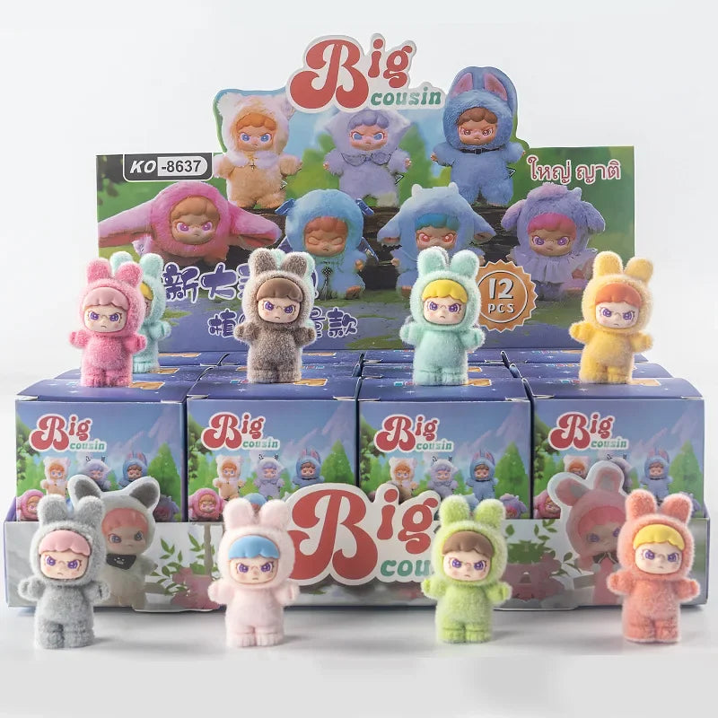 12-Pack Cartoon Kawaii Plush Blind Box Mini Dolls – Cute Trendy Desktop Accessories & Toys