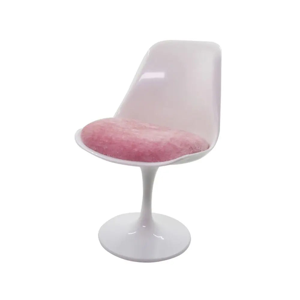 1/6 Scale Doll Round Legged Chair – Miniature Rotating Leisure Chair for Dollhouse & Photo Props
