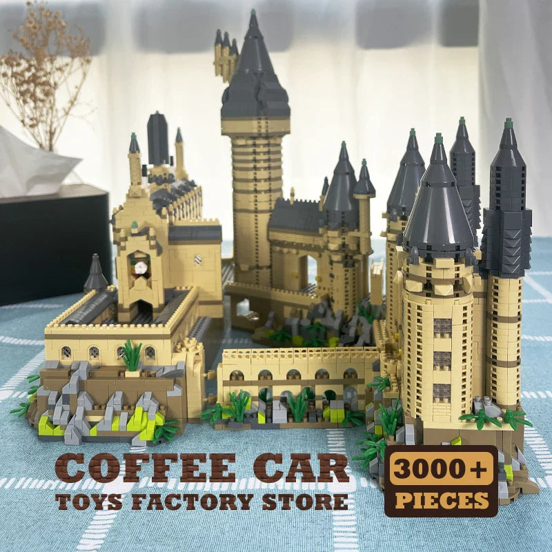 Creative Magic School Diamond Bricks Set — Medieval Castle MOC Building Blocks DIY Toy for Kids & Adults, Perfect Christmas Gift