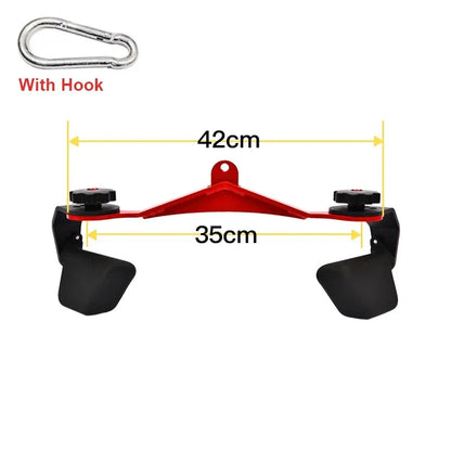 Adjustable Lat Pulldown Bar - Gym Cable Machine Handle for Biceps, Triceps & Back Workouts