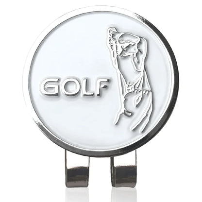 Golf Ball Marker with Hat Clip – Magnetic Alloy Marker, Tiger Putter Flog Glass & Lucky Clover Gift for Golfers