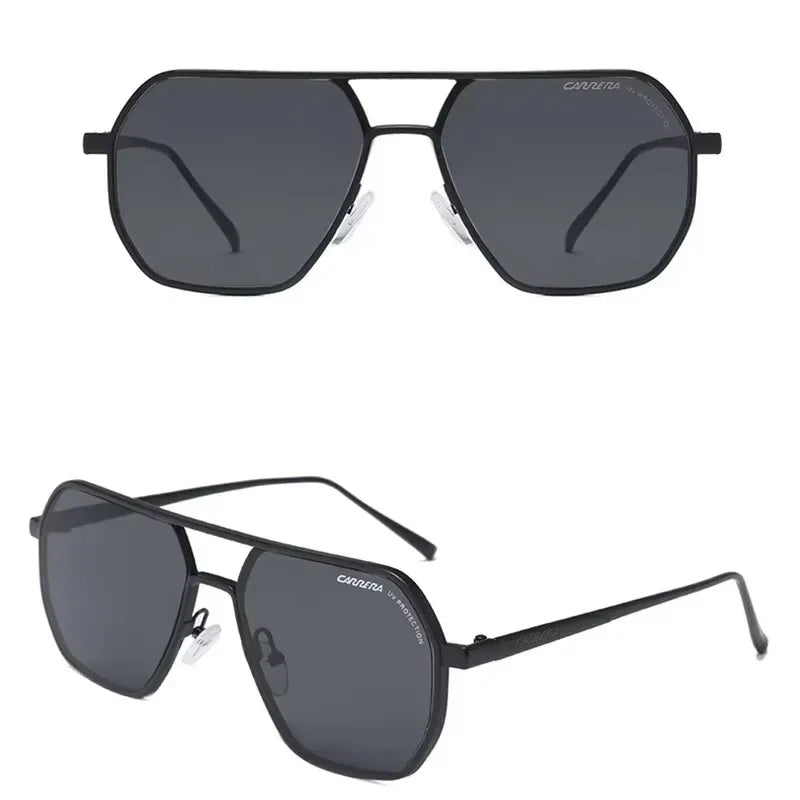 Vintage Retro Sports Sunglasses — Metal Frame Eyewear with UV400 Protection