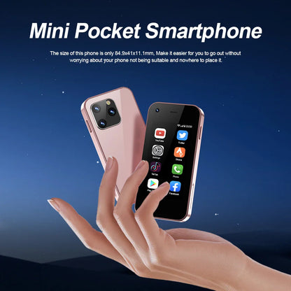 SERVO KING5000 Mini Smartphone, 3G Networks, Dual Nano SIM, Android 9.0, 16GB ROM, 2.5'' Screen, Play Store Pocket Smartphone