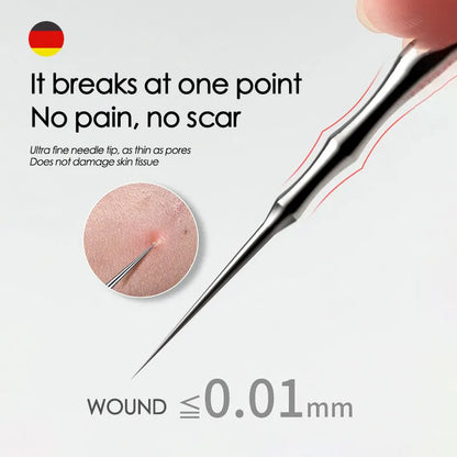 Blackhead Remover Acne Tool Kit – Pimple Extractor Needles, Tweezers & Deep Pore Cleaning Set