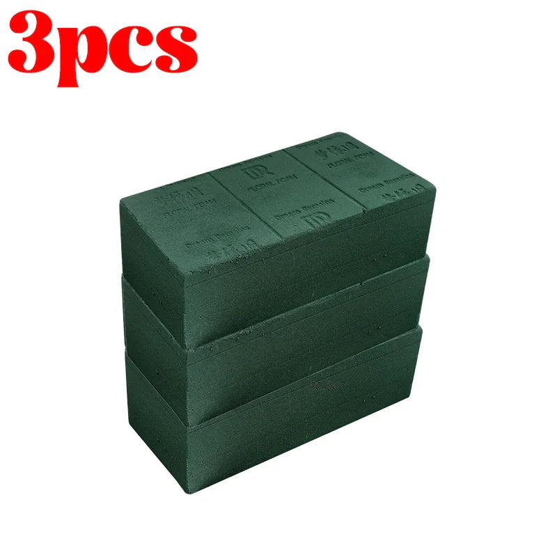 Green Floral Foam Blocks for DIY Flower Arrangements – Wet & Dry Absorbent Sponge Bricks for Wedding, Birthday & Garden Decor