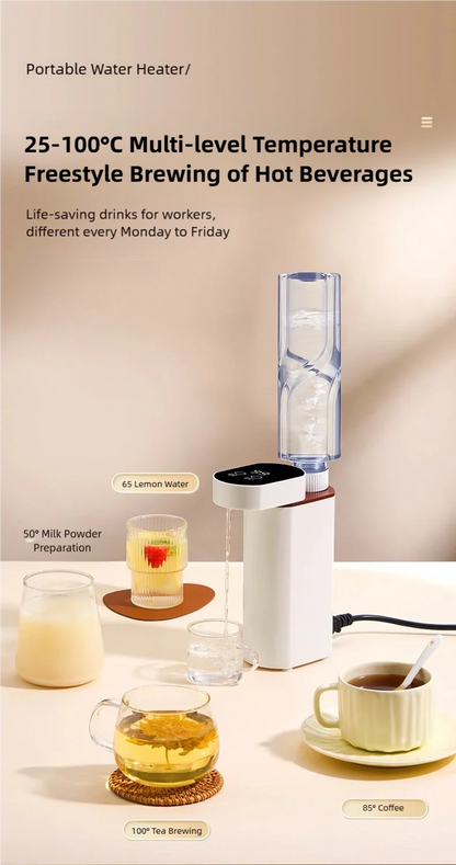 2000W Instant-Heat Water Dispenser – 3-Second Rapid Heating Portable Dispenser for Mineral & Bottled Water