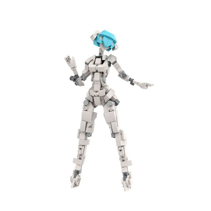 Yigebebe 229PCS Female Gynoid Robot Building Block Set – Creative Mech Model Toy for Kids, Assemble Brick Gift