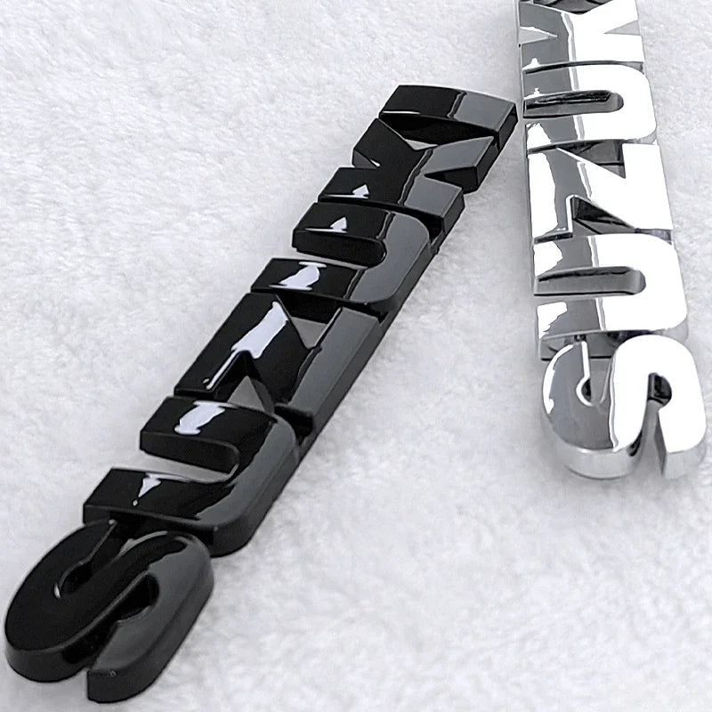 3D ABS Car Rear Badge Sticker – Emblem Decoration for Suzuki Swift, Sport, Jimny, Grand Vitara, Alto, SX4, Alivio & Samurai