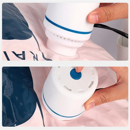 Mini Electric Vacuum Compression Pump – Portable Suction Sealer Machine for Clothes & Food Space Saver Organizer