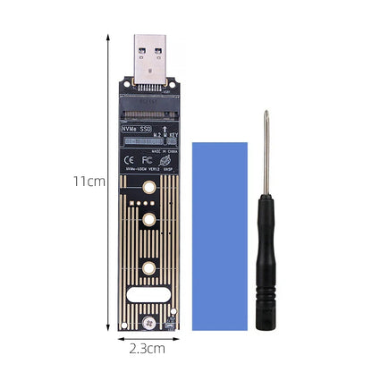 M.2 NVMe SSD to USB 3.1 Adapter – PCIe to USB-A 3.0 Converter Card, JMS583 Chip, 10Gbps USB 3.1 Gen 2 for PCIe/M.2 SSD
