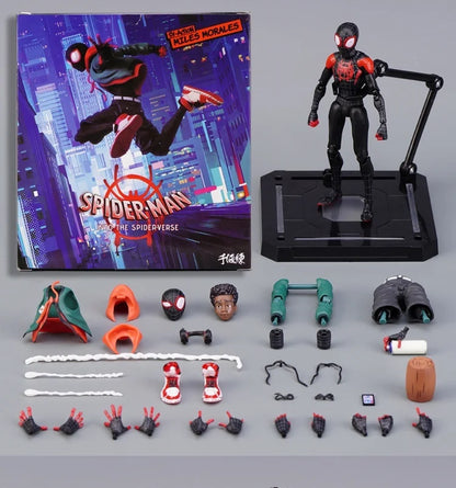 Miles Morales Spider-Man Action Figure — Into the Spider-Verse Collectible Toy for Kids Gift