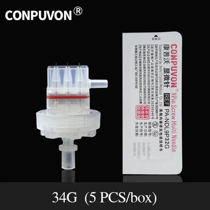 32G/34G Medical Disposable Nine-Needle Head – Pain-Free Ultra-Fine Connection for Beauty Machines