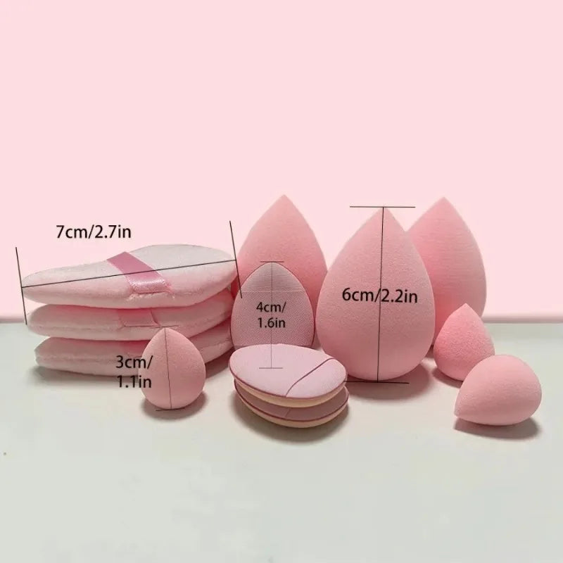 12PCS Velvet Triangle Makeup Sponges – Mini Finger Puffs & Beauty Eggs for Foundation and Liquid Makeup