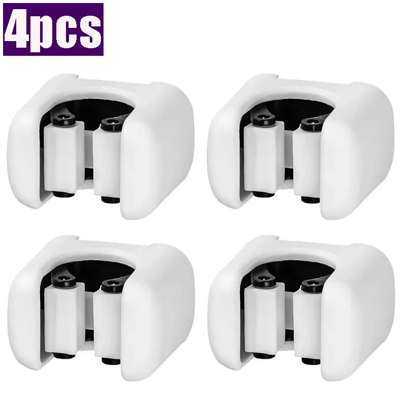 1/4PCS Wall-Mounted Mop Clip Holder — No-Punch Broom & Brush Hanger Rack for Kitchen & Bathroom Organization